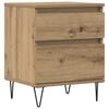 vidaXL naktsskapītis, koka krāsa, 40x35x50 cm, inženierijas koks