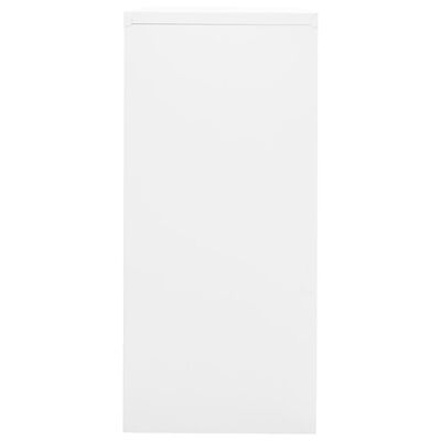 vidaXL failu skapis, balts, 90x46x103 cm, tērauds