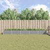 vidaXL Puķu kaste Gai&scaron;i pelēks 195 x 100 x 45 cm Cinkots tērauds