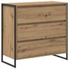 vidaXL Puse Mākslīgā ozola 79 x 36 x 75.5 cm Inženierijas koks