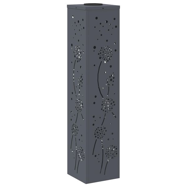 vidaXL Saules LED ceļa gaisma 2 pcs Antracīts Auksti velmēts tērauds