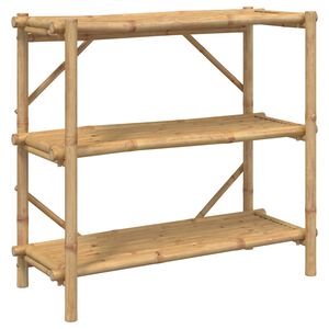 vidaXL 3 līmeņu plaukts, 100x40x90 cm, bambuss