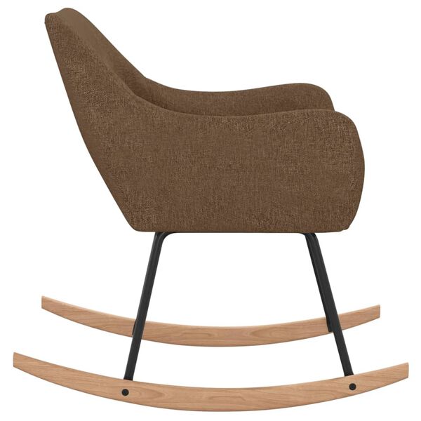 vidaXL &scaron;ūpuļkrēsls, brūns audums