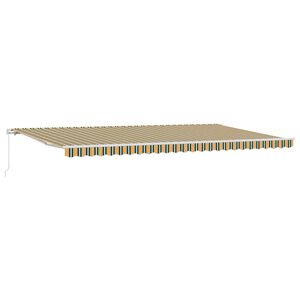 vidaXL Nolokāms markīze Daudzkrāsains 600 &times; 300 cm