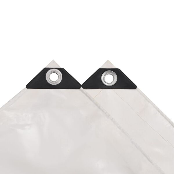 vidaXL brezenta pārklājs, tents, 650 g/m&sup2;, 3x5 m, balts