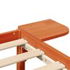vidaXL Gultas rāmis Vaks brūns 90 x 190 cm Ciets priedes koks