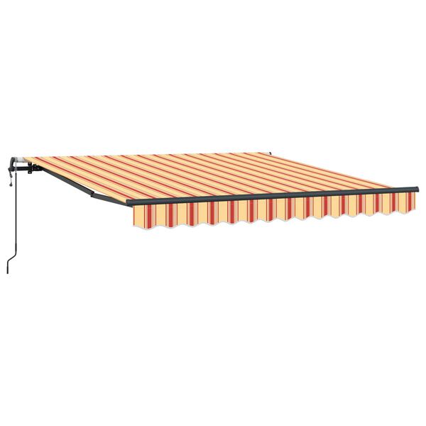 vidaXL Izvelkams jumtiņ&scaron; Dzeltena un oranža 350 x 250 cm