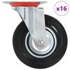 vidaXL grozāmi ritenī&scaron;i, 16 gab., 125 mm