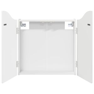 vidaXL Dartboard skapis Spīdīgi balts 56 x 12 x 63 cm