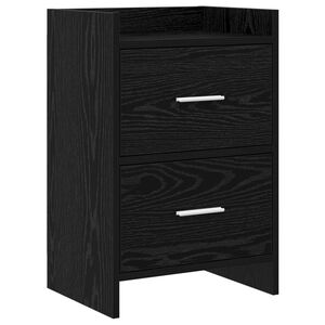 vidaXL Nakts skapī&scaron;i Melns ozols 40 x 30 x 60 cm Inženierijas koks