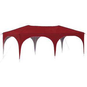 vidaXL Pop-up svinību teltis 575 x 288 x 245 cm Burgundija