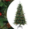 vidaXL Mākslīgā Saliekamā Ziemassvētku Egle Zaļa 150 cm