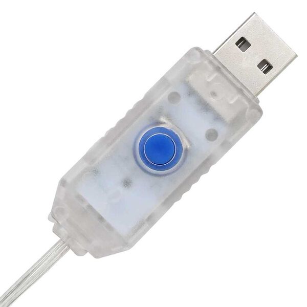 vidaXL Ziemassvētku eglīte su 240 LED Zila 180 cm Akrils