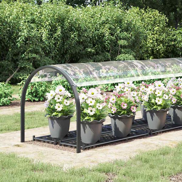 vidaXL Caurspīdīgs brezents ar cilpām 1x4 m PVC