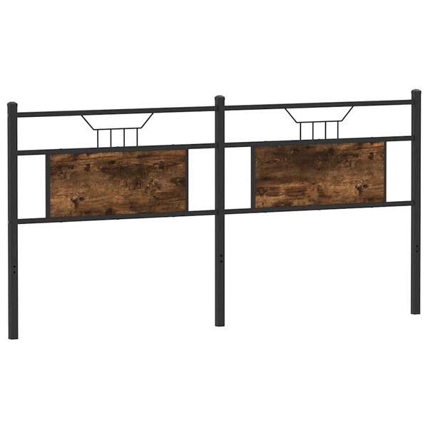 vidaXL rezerves galvgalis, ozolkoka krāsa, 180 cm, inženierijas koks, tērauds