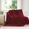 vidaXL Pleds Bordo sarkans 220 x 240 cm Flīss