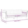 vidaXL trīsvietīgs dīvāns, rozā, samts