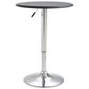 vidaXL bāra galds, melns, &Oslash;60 cm, MDF