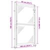 vidaXL dārza vārti, 100x175 cm, nerūsējo&scaron;ais tērauds