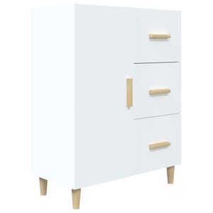 vidaXL kumode, balta, 69,5x34x90 cm, inženierijas koks