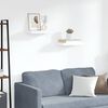vidaXL sienas plaukti, 2 gab., balti, 40x23x3,8 cm, MDF