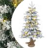 vidaXL Mini Ziemassvētku koks 45 cm 25 LED Silti balts PVC un PE
