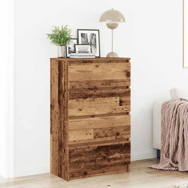 vidaXL bufete Old Wood 60x35x98,5 cm Engineered Wood
