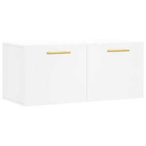 vidaXL sienas skapītis, balts, 80x36,5x35 cm, inženierijas koks