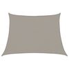 vidaXL saulessarga bura, 160 g/m&sup2;, trapeces forma, gai&scaron;i pelēka, 4/5x3 m, HDPE