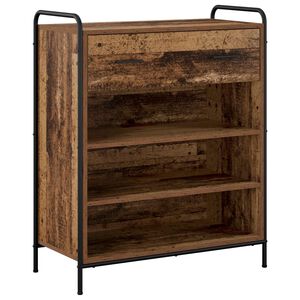 vidaXL Apavu skapis 76 x 36,5 x 93 cm Inženierijas koks Vecs koks
