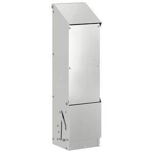 vidaXL Vistas barotava Sudraba 13 x 12 x 51 cm Cinkots tērauds