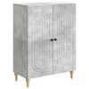 vidaXL Puse Betona pelēks 66 x 34,5 x 90 cm Inženierijas koks
