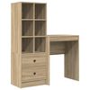 vidaXL Galds Sonoma ozols 105,5 x 34 x 127 cm 2 gab.