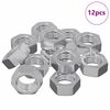 vidaXL Se&scaron;stūra uzgrieznis 12 pcs Sudraba M6 Metāls