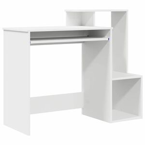 vidaXL Galds Balts 106 x 41 x 88.5 cm Inženierijas koks