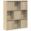 vidaXL grāmatu plaukts, ozola krāsa, 89x24x101,5 cm, inženierijas koks