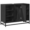 vidaXL izlietnes skapītis, melns, 80x33x60 cm, inženierijas koks