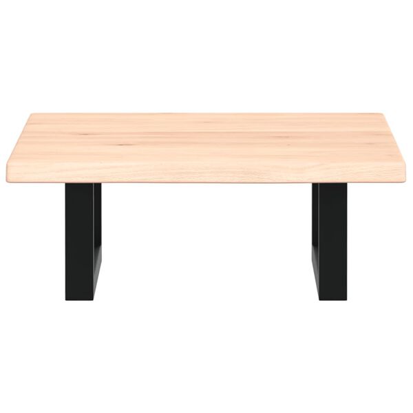 vidaXL izlietnes plaukts, stiprināms pie sienas, tērauds, ozola koks