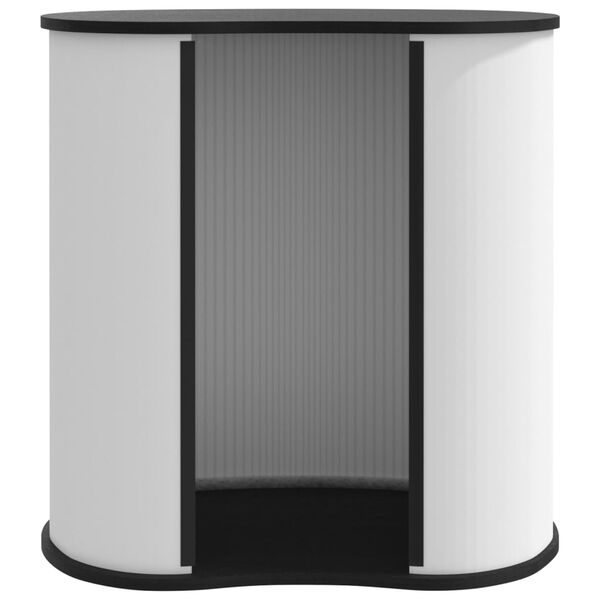 vidaXL izstāžu galds, saliekams, 90x48x93 cm, konstruēts koks