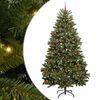 vidaXL Mākslīgā Ziemassvētku eglīte 240 cm 300 LED Silti balts Zaļa