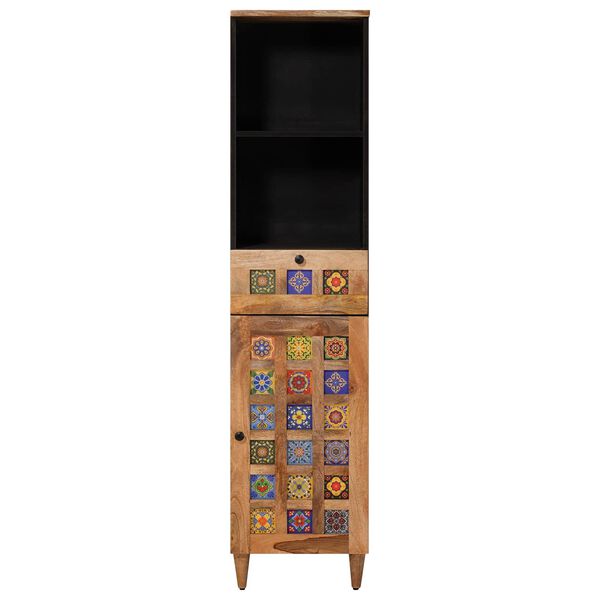 vidaXL Vannas istabas skapītis ar atvilktni Dabiska 38 x 33 x 160 cm