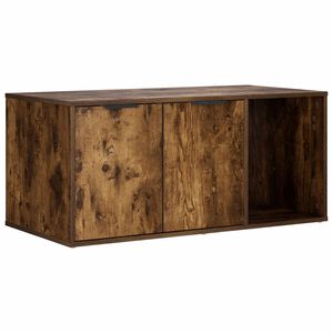vidaXL Kaķu būris Kūpināts ozols 100 x 49 x 45 cm Inženierijas koks
