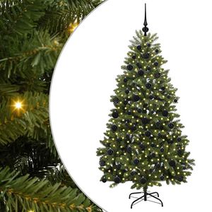 vidaXL Mākslīgā Saliekamā Ziemassvētku Egle Zaļa 180 cm PVC un tērauds