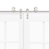 vidaXL bīdāmo durvju sistēma, 366 cm, nerūsējošs tērauds