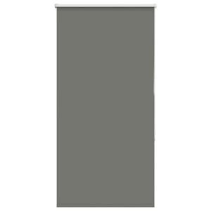 vidaXL rullo žalūzija pelēks 80x130cm auduma platums 75,7cm poliesters