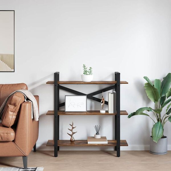 vidaXL Grāmatu plaukts Dūmaka ozols 100 x 33,5 x 102 cm