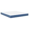 vidaXL Gultas matracis ar matraci Zila 180 x 200 cm audums