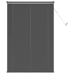 vidaXL Venēcijas žalūzija Regulējams Sudrabaini pelēks 150 x 80 cm PVC