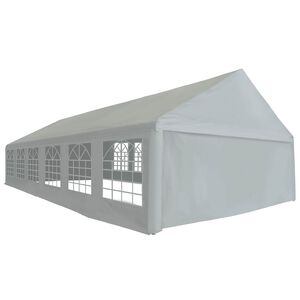 vidaXL Telts audums bez rāmja Pelēks 12 x 6 m PE