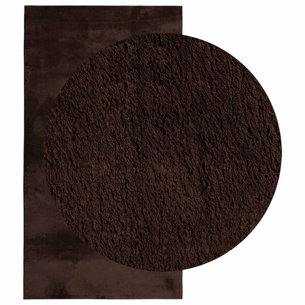 vidaXL Teritorijas paklāji HUARTE Brūna 110 x 60 cm Poliesters
